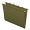 Pendaflex 1/5-Cut Ready-Tab Reinforced Letter Size Hanging File Folders - Standard Green (25/Box)